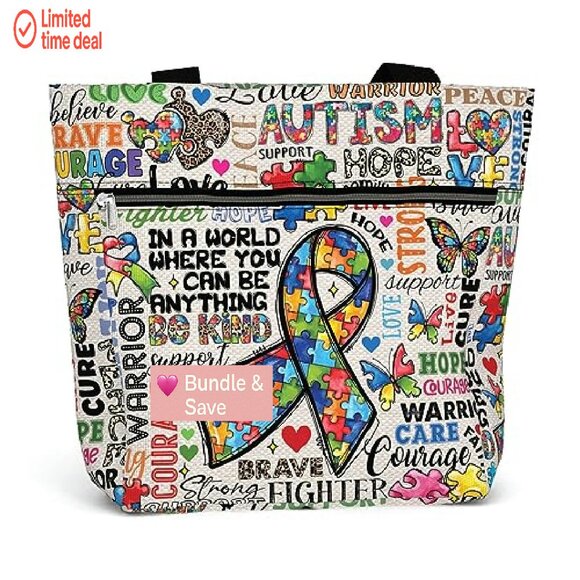 Large Water-Resistant Tote Bag with Multiple Pockets for Work & Travel - Picture 2 of 7